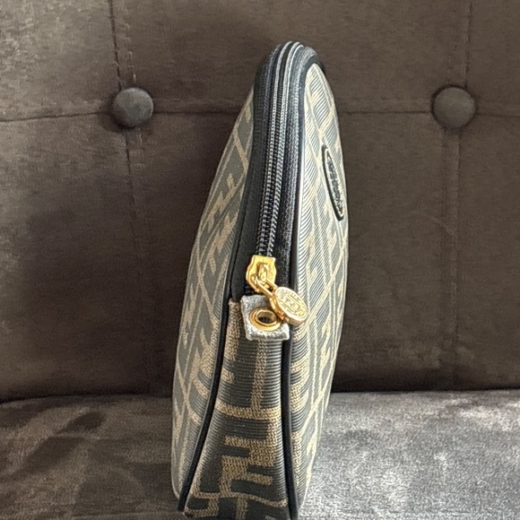 Vintage 80’s 90’s Fendi Zucca Bag PVC Canvas No Strap - Picture 2 of 12